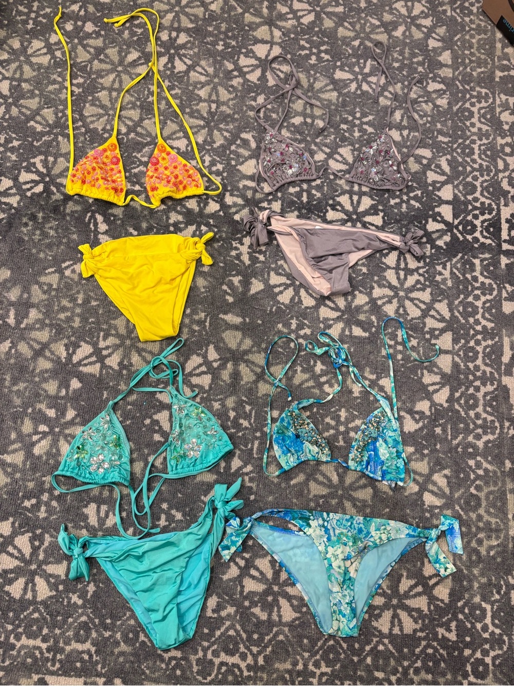 Set of 4 Blumarine Blugirl bikinis size 42/44